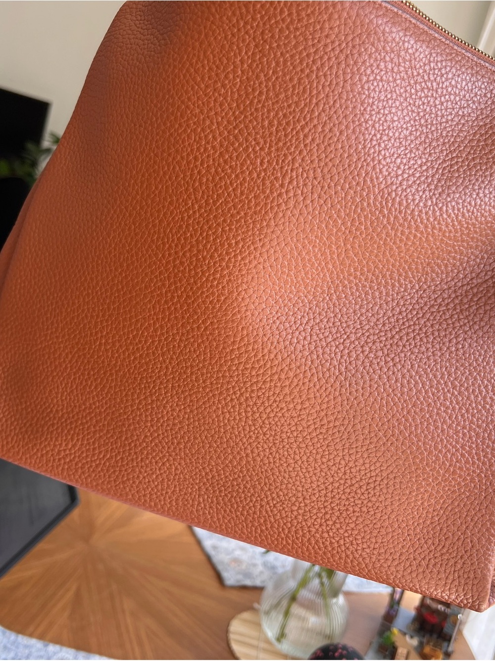 Coach Brown Pebbled Leather Shoulder Bag - Picture 7 of 9